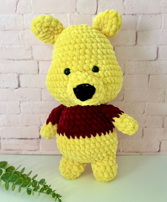 Jumbo Pooh Bear Crochet Plush Toy