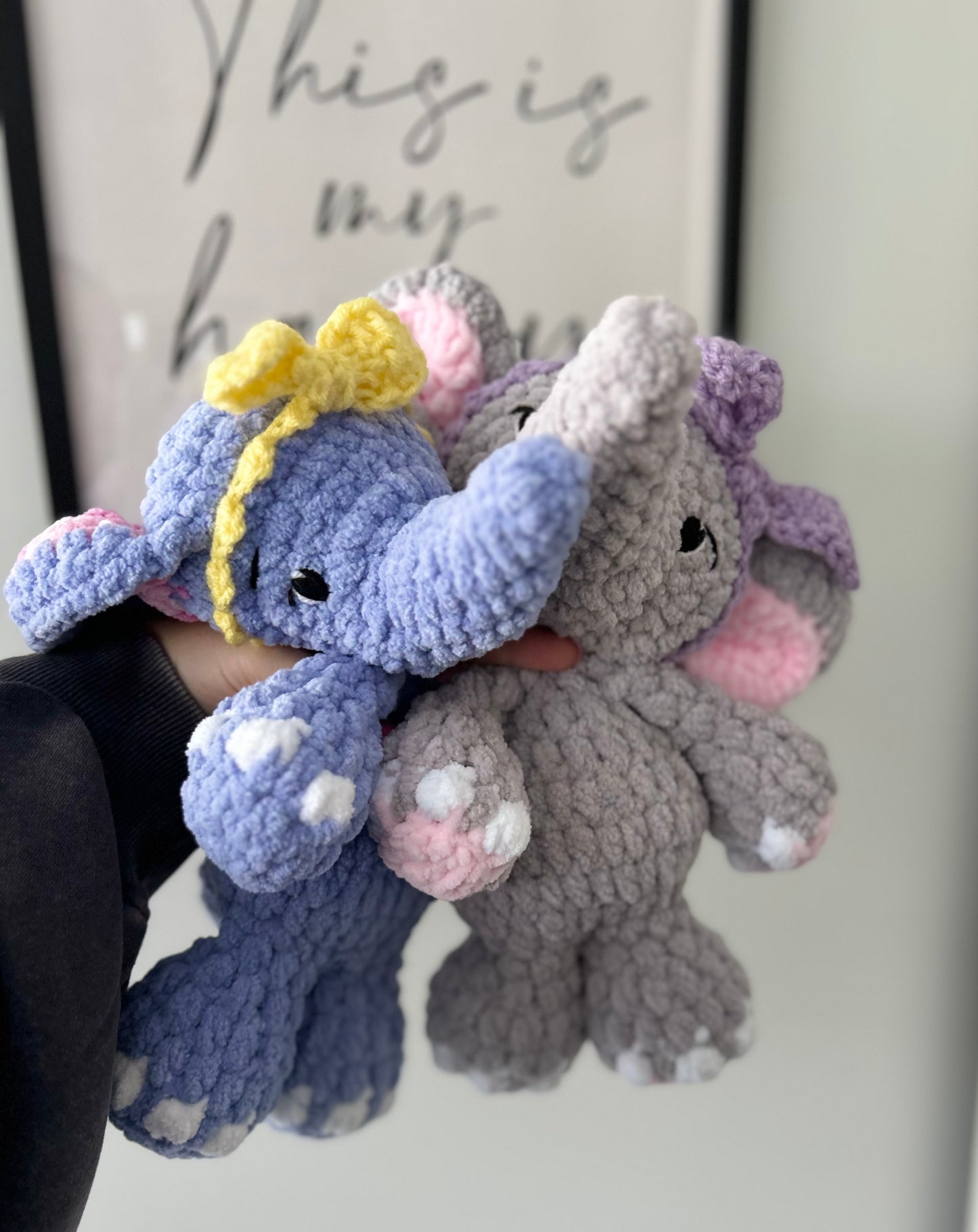 May the Elephant - Crochet Snuggler / Plush Toy