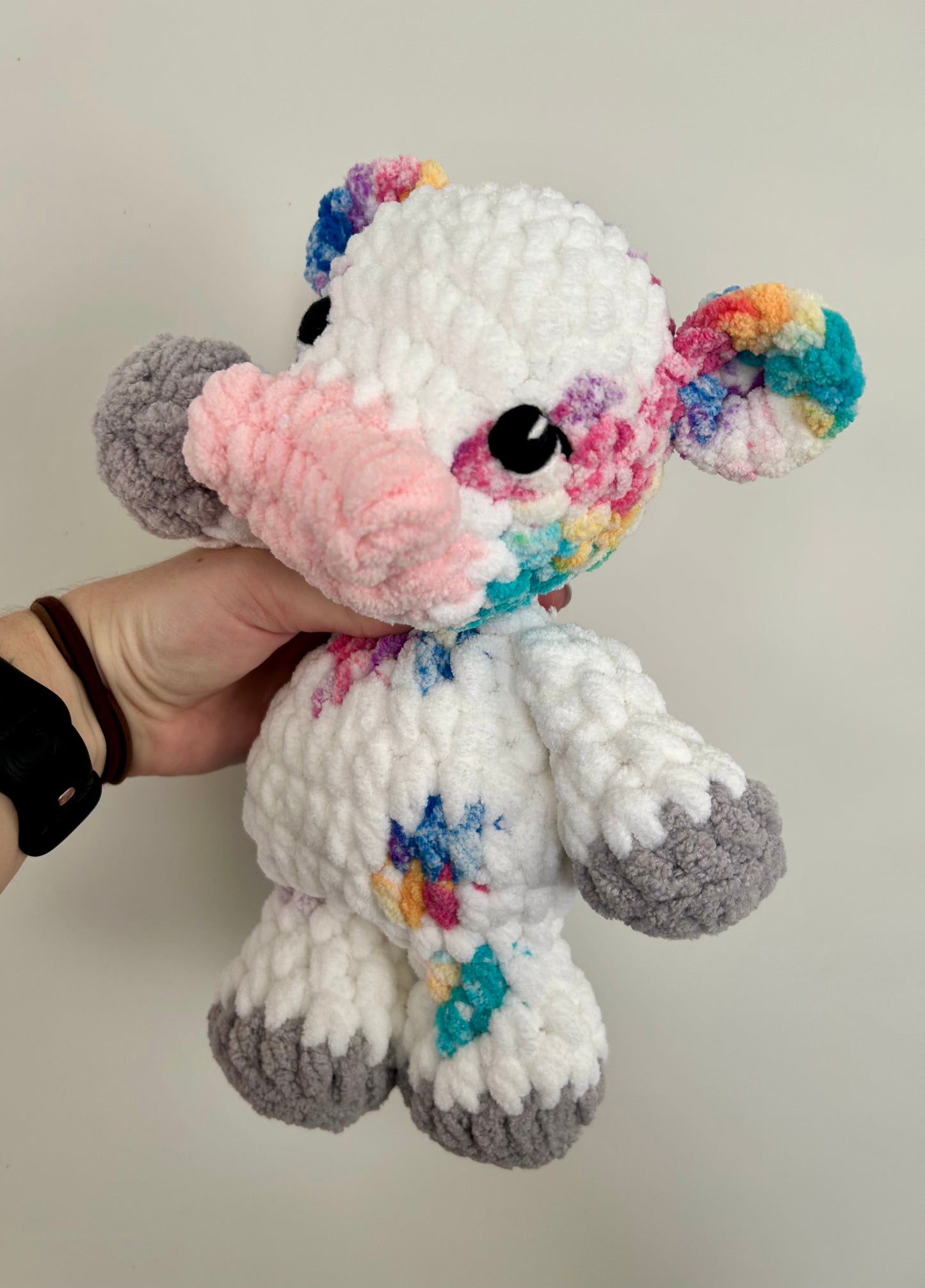 Charlie the Cow - Crochet Snuggler/Plush Toy