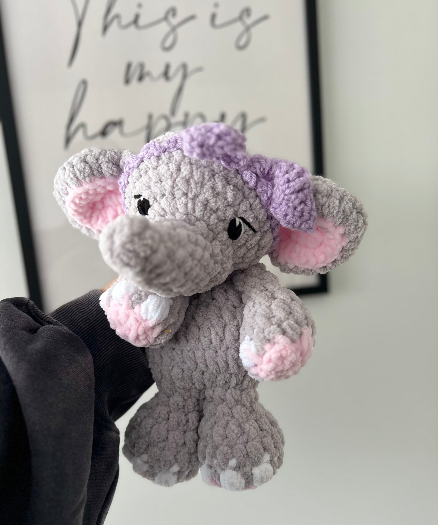 May the Elephant - Crochet Snuggler / Plush Toy