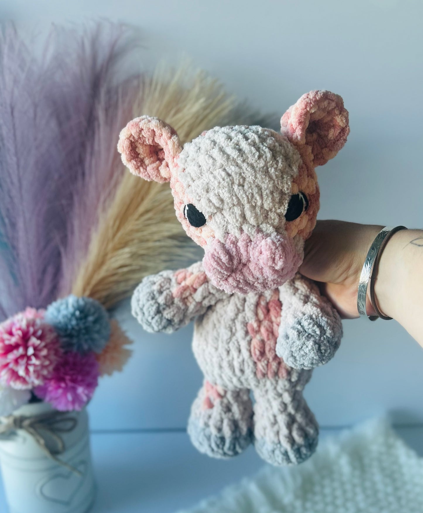 Charlie the Cow - Crochet Snuggler/Plush Toy
