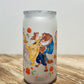 Beauty and the Beast - Libbey Glass, Beer Can Style Drinking Glass or Acrylic Tumbler