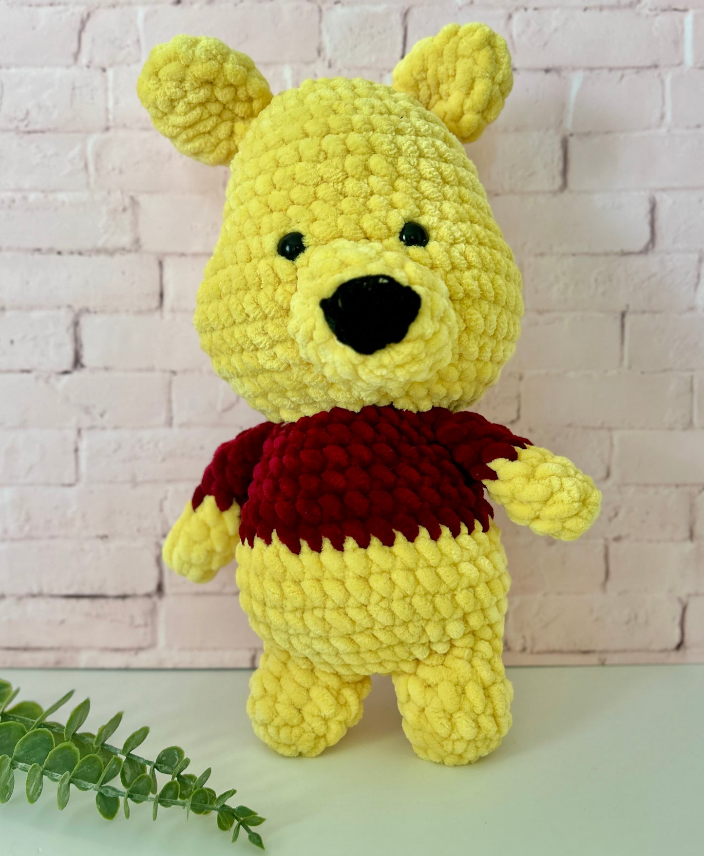 Jumbo Pooh Bear Crochet Plush Toy