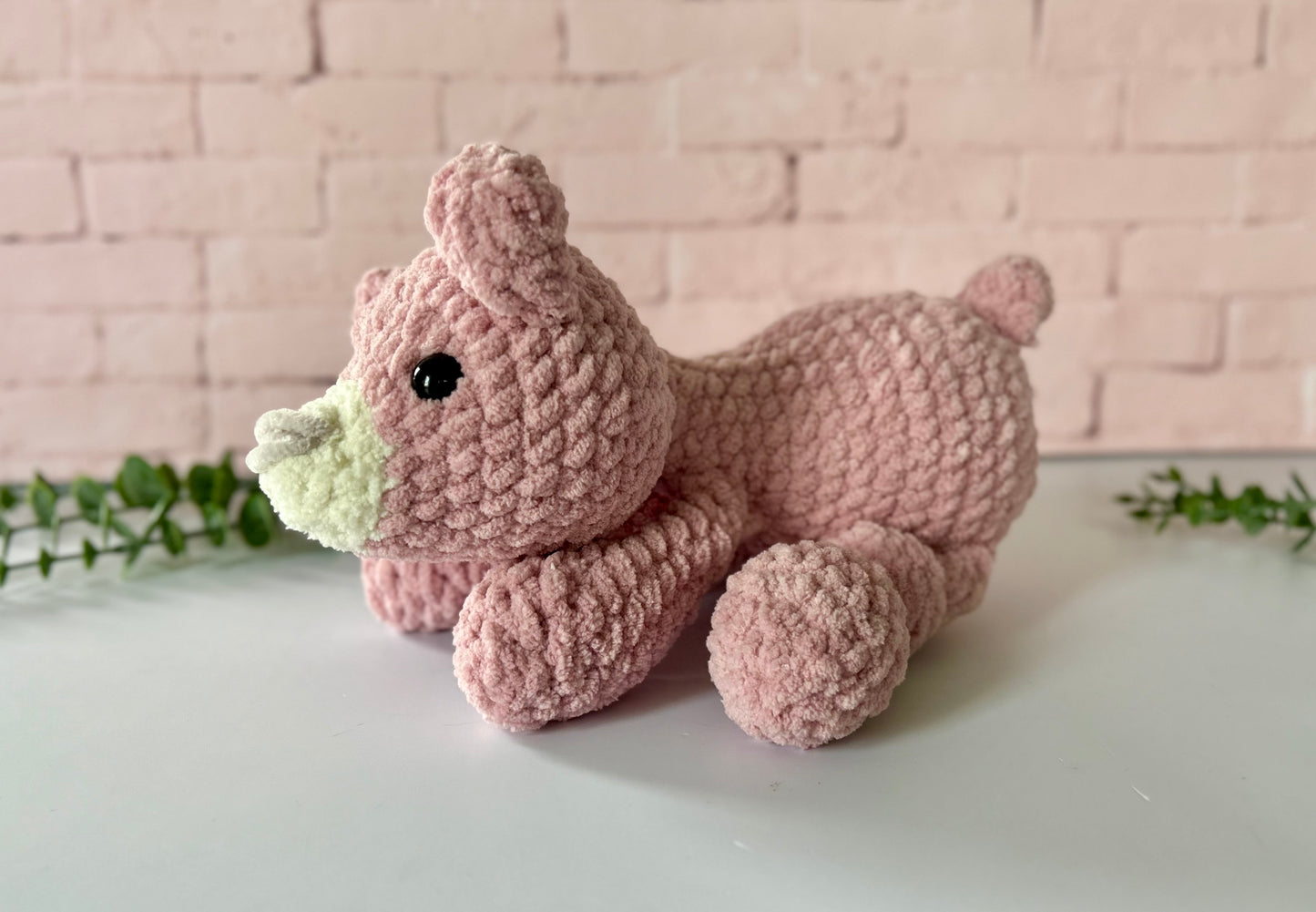 Beam Bear - Knotted Crochet Plushie