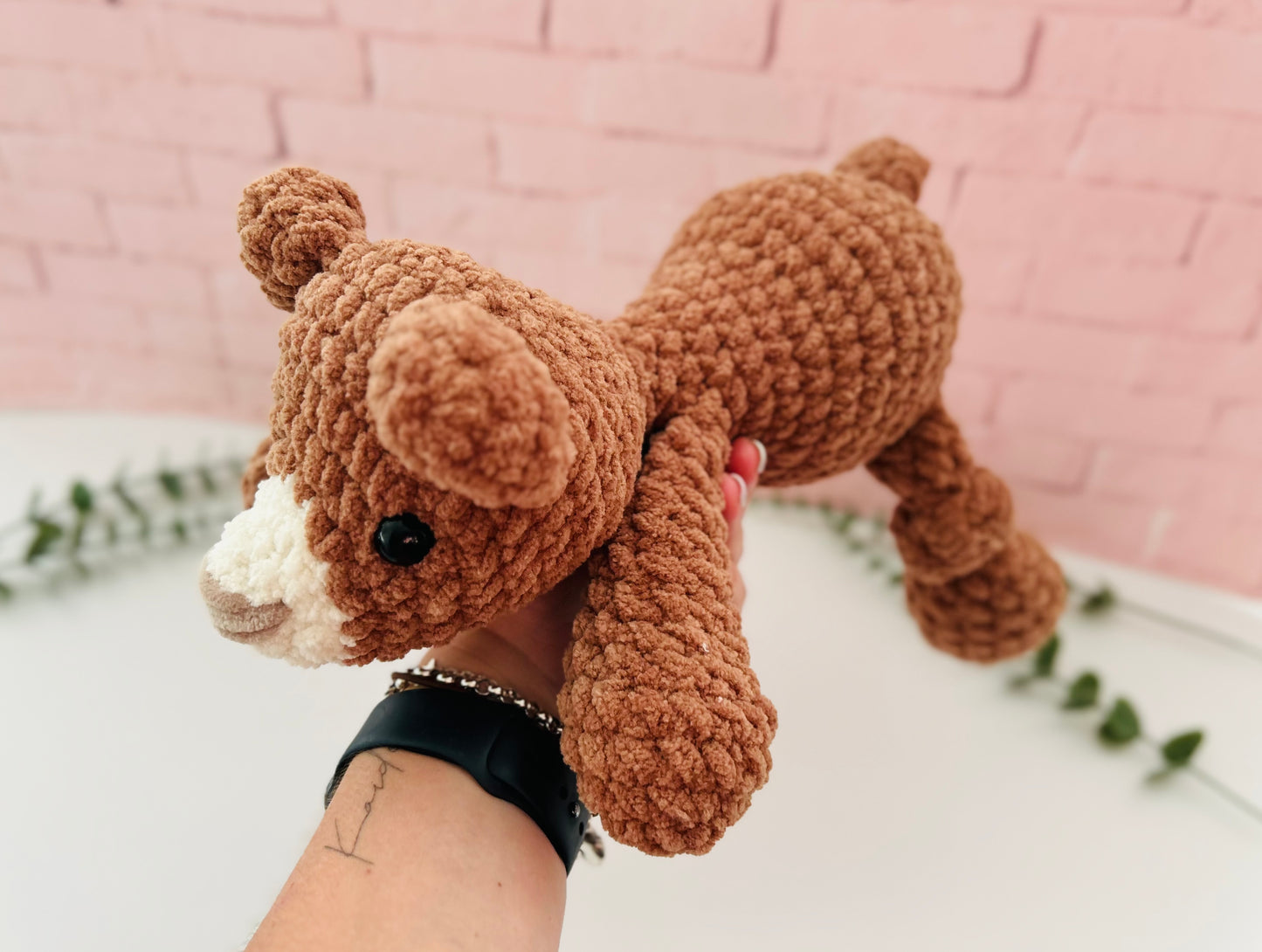 Beam Bear - Knotted Crochet Plushie