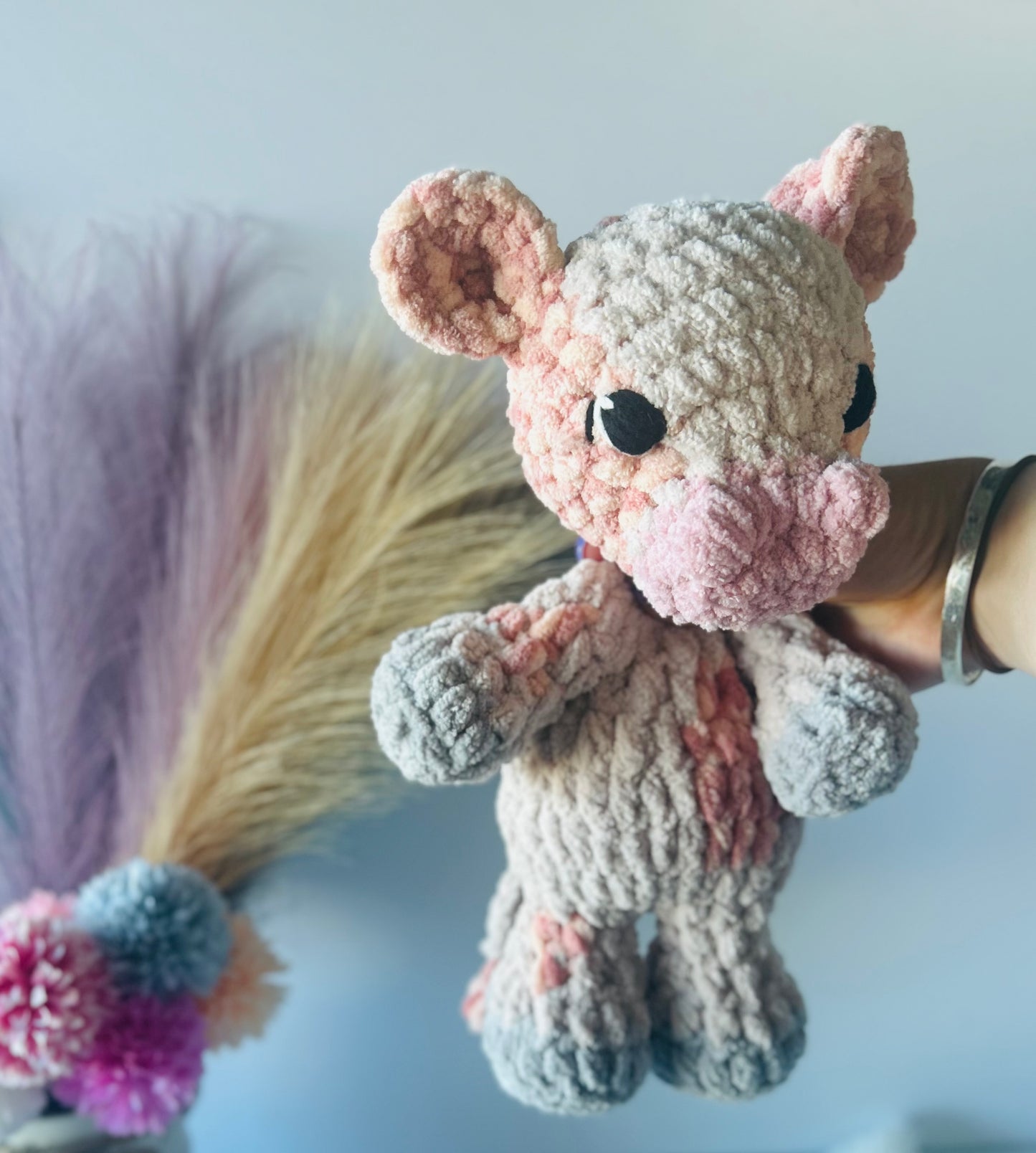 Charlie the Cow - Crochet Snuggler/Plush Toy