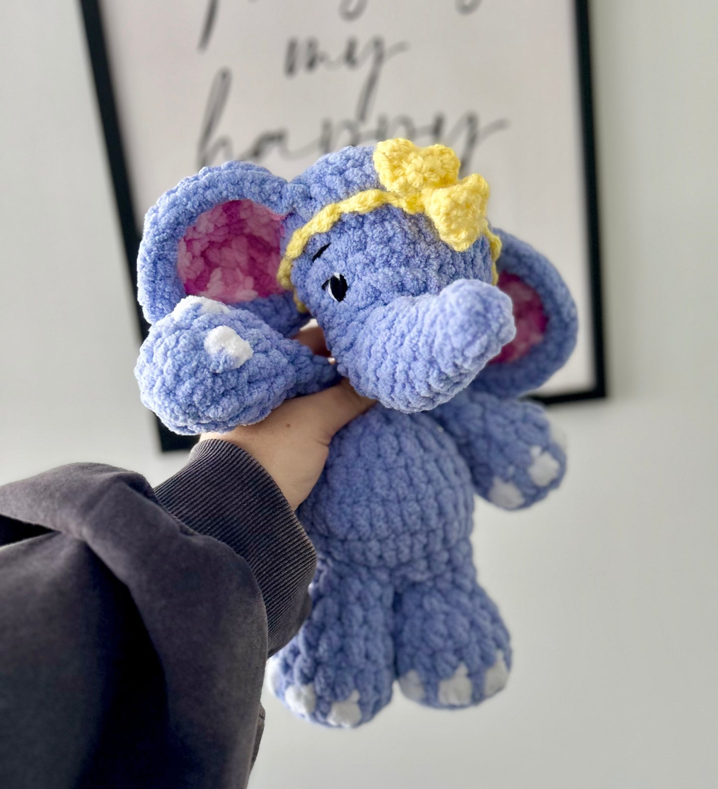 May the Elephant - Crochet Snuggler / Plush Toy