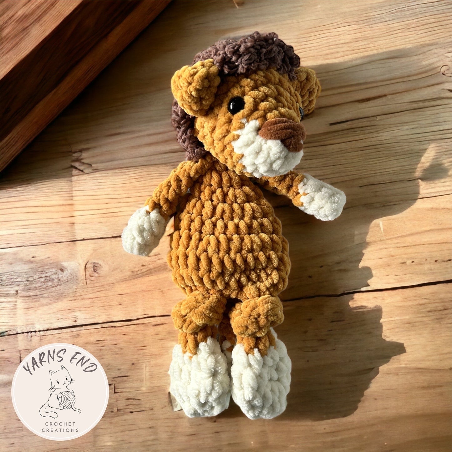 Crochet Snuggler – Mini Leo the Legendary Lion (Lovey Style)