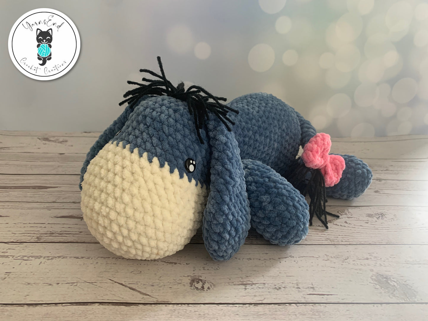 Crochet Plush Toy - Sleepy Donkey (Eeyore inspired)