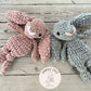 Crochet Snuggler – Mini Flopsie Bunnies (Lovey Style)
