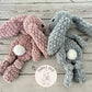 Crochet Snuggler – Mini Flopsie Bunnies (Lovey Style)