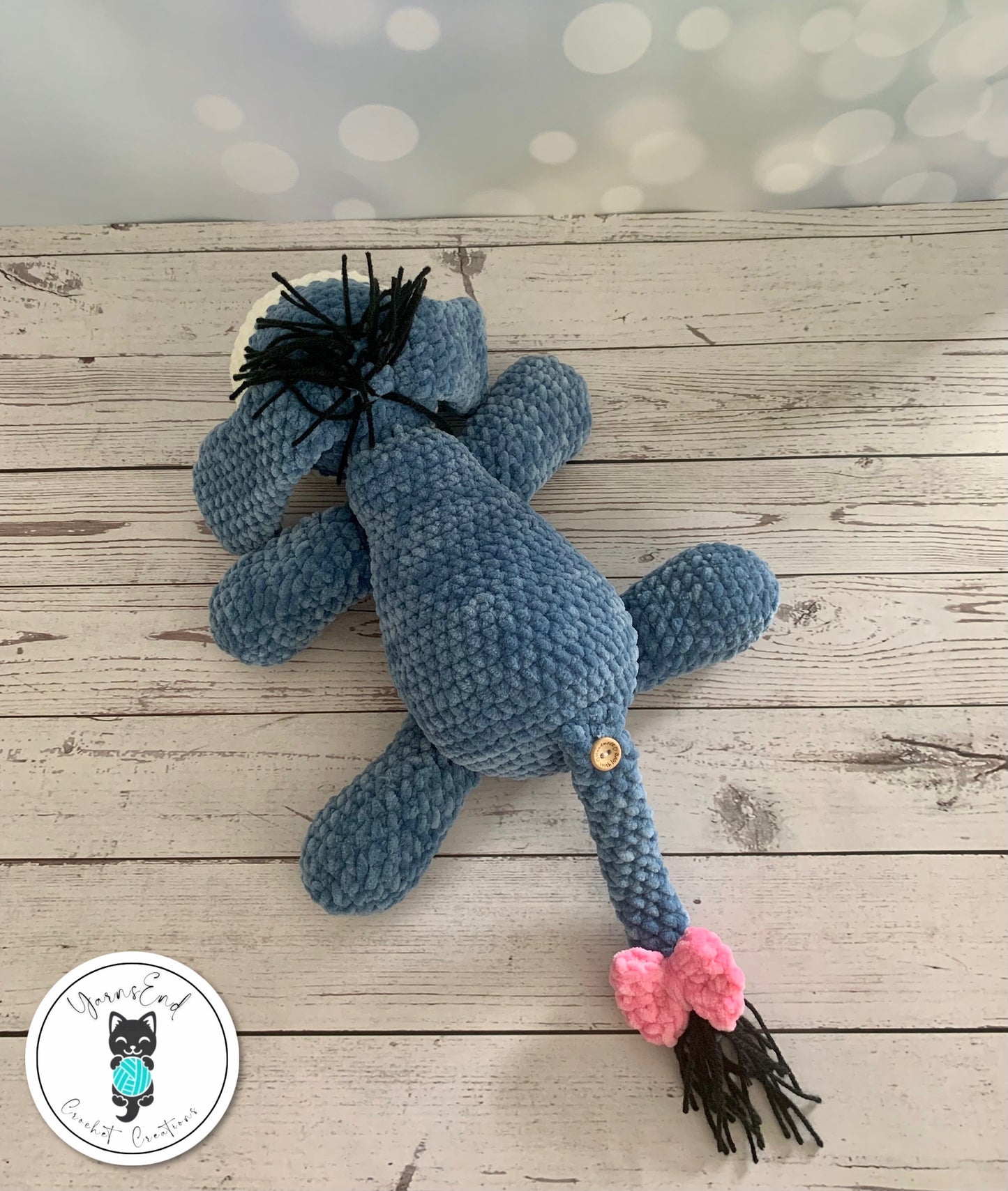 Crochet Plush Toy - Sleepy Donkey (Eeyore inspired)