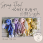 Midi - Floral Spring Bunnies - Crochet Snuggler / Lovey
