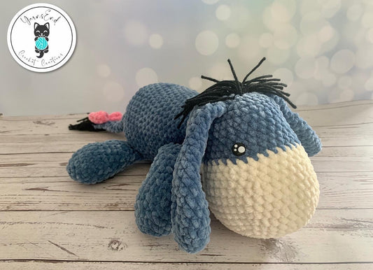 Crochet Plush Toy - Sleepy Donkey (Eeyore inspired)