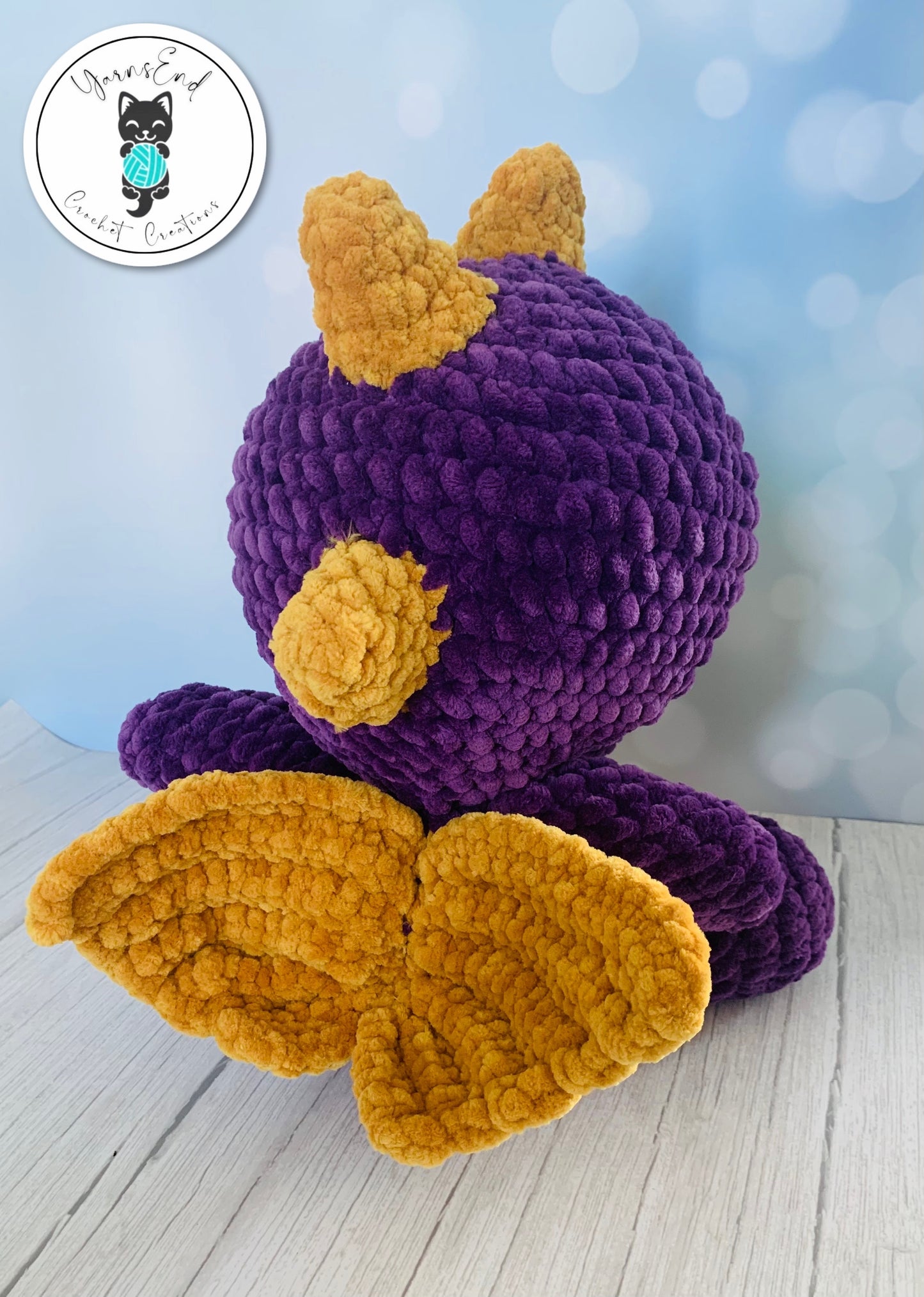 Crochet Plush Toy - XL Dino-Dragon - Spyro Inspired