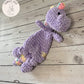 Tinysauraus The Dino - Midi Crochet Snuggler / Lovey