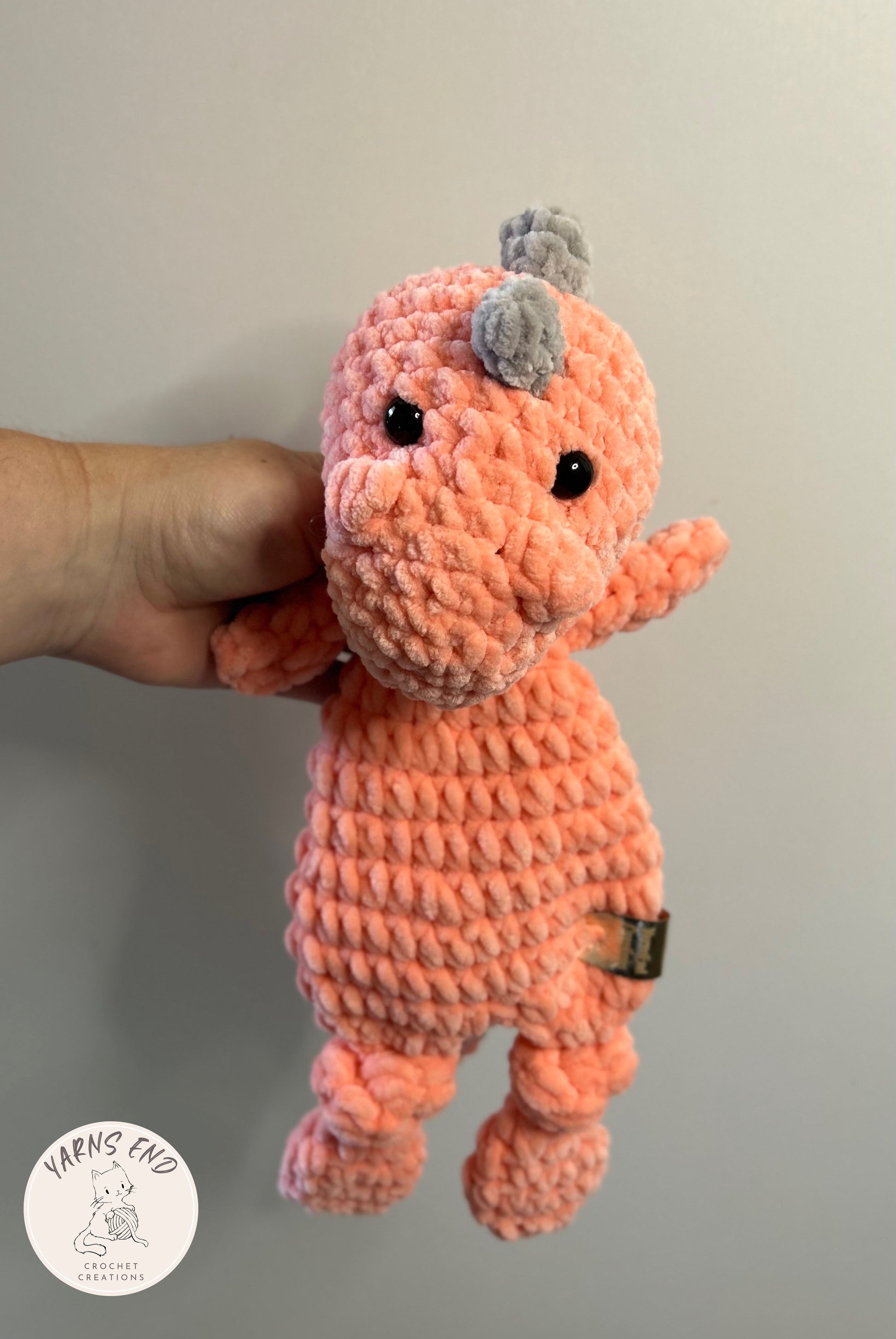 Handmade Crochet Plush Super Soft Snuggle Dinosaur Lovey -  Canada