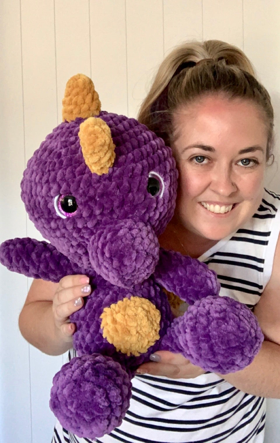 Crochet Plush Toy - XL Dino-Dragon - Spyro Inspired