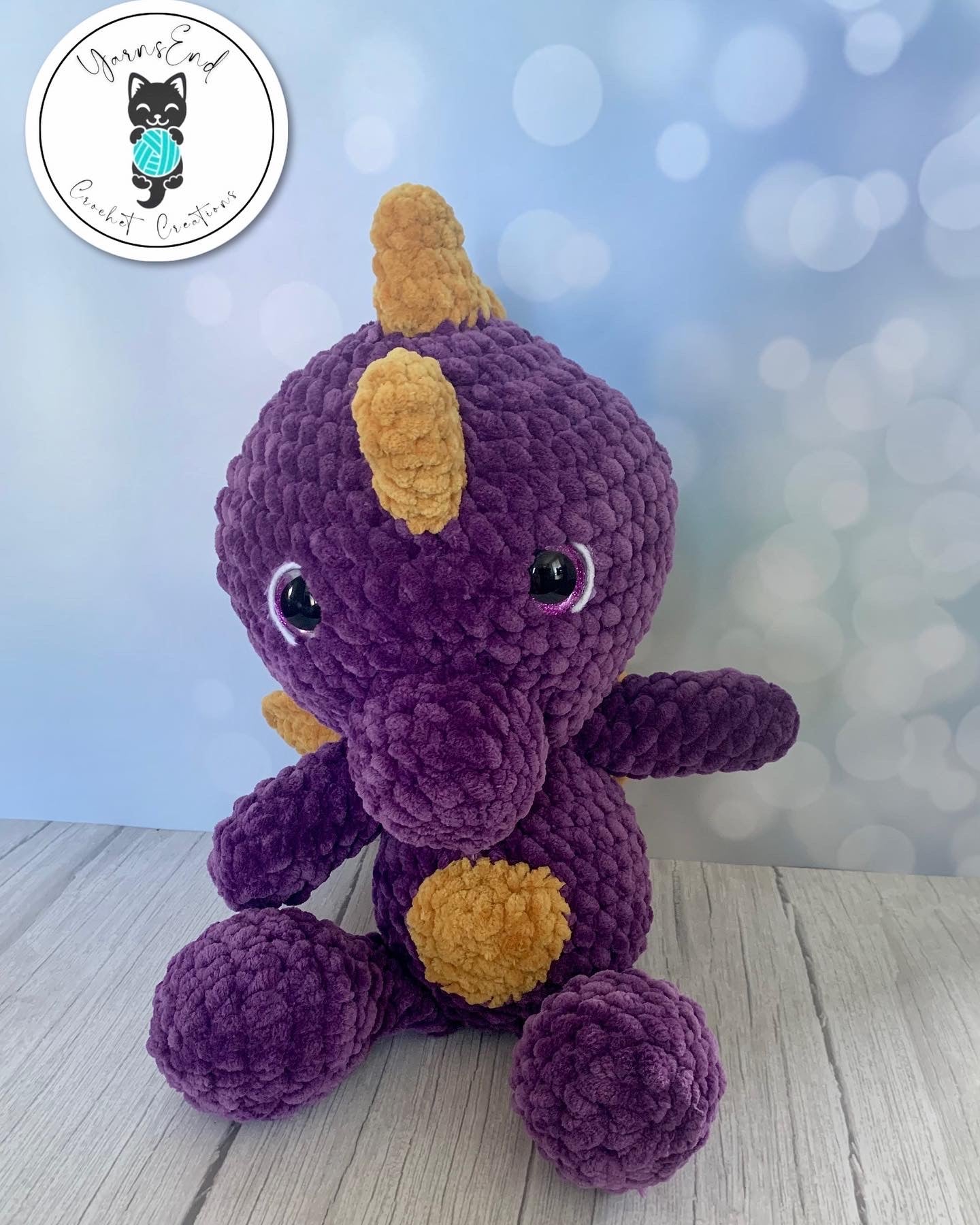 Crochet Plush Toy - XL Dino-Dragon - Spyro Inspired