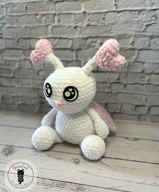 Love Bug (White) - Crochet Soft Toy / Plushie