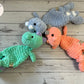 Tinysauraus The Dino - Midi Crochet Snuggler / Lovey