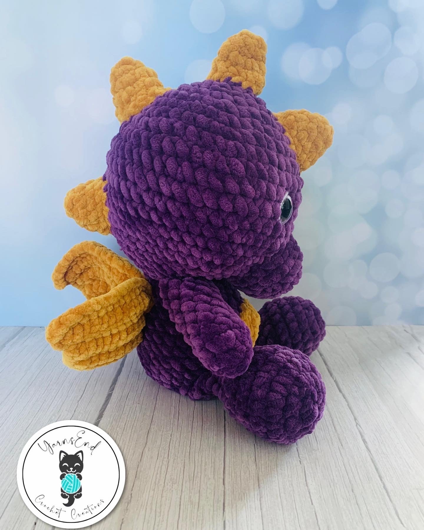 Crochet Plush Toy - XL Dino-Dragon - Spyro Inspired