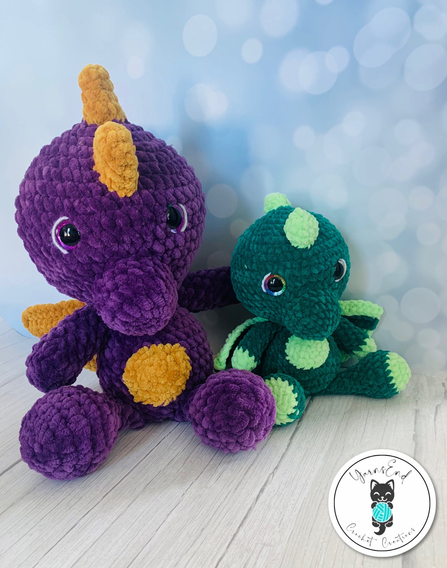 Crochet Plush Toy - XL Dino-Dragon - Spyro Inspired