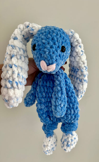 Midi - Floral Spring Bunnies - Crochet Snuggler / Lovey