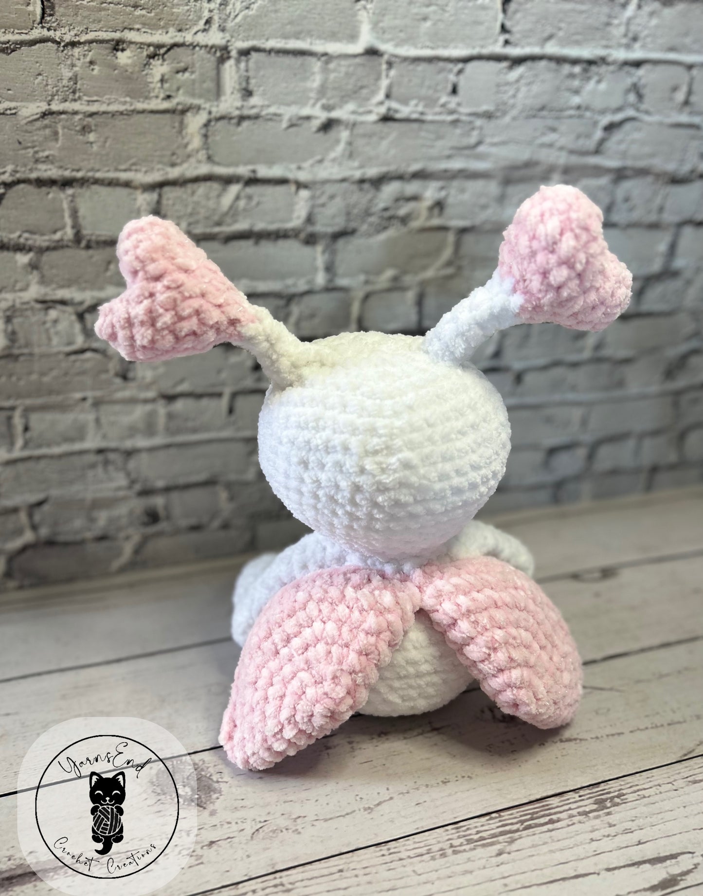 Love Bug (White) - Crochet Soft Toy / Plushie