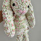 Midi - Floral Spring Bunnies - Crochet Snuggler / Lovey