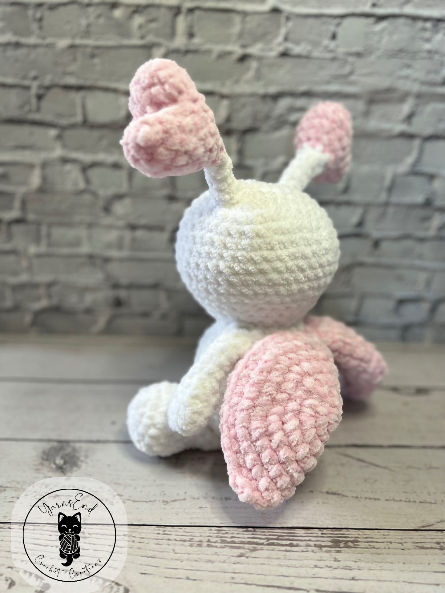Love Bug (White) - Crochet Soft Toy / Plushie