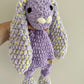 Midi - Floral Spring Bunnies - Crochet Snuggler / Lovey