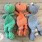 Tinysauraus The Dino - Midi Crochet Snuggler / Lovey